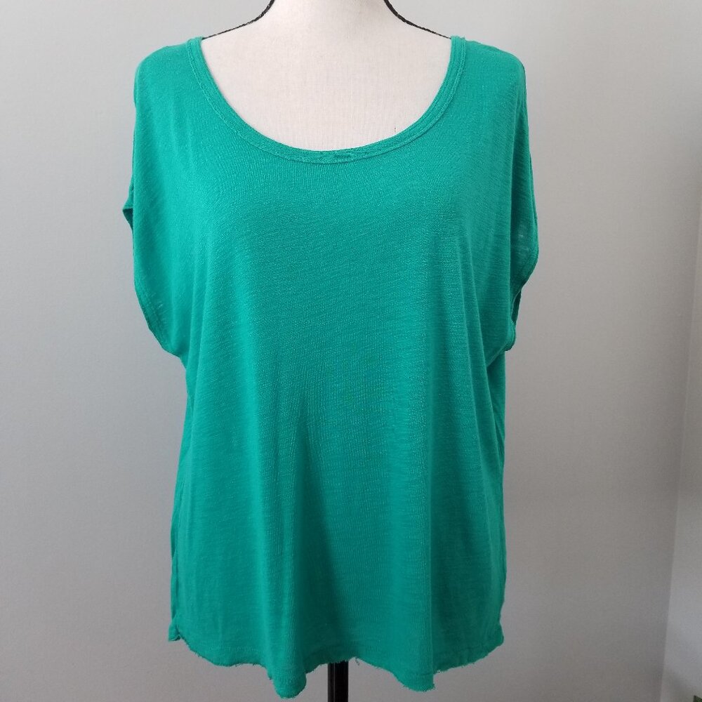 Aerie teal scoop neck blouse XS